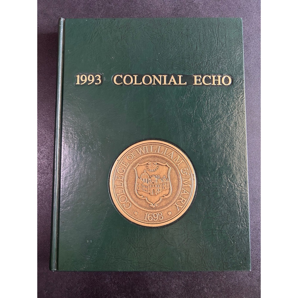 VTG William and Mary Yearbook 1993 Colonial Echo College Memorabilia Gold Seal‎